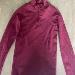 Lululemon Burgundy Reveal cut out long sleeve sz 8